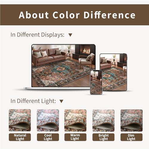 Ciicool Washable Runners for Hallways,2'6''x8' Long Kitchen R...