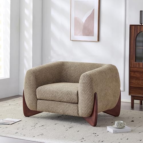 Christopher Knight Home Holly Modern Boucle Fabric Upholstered Club Chair for...