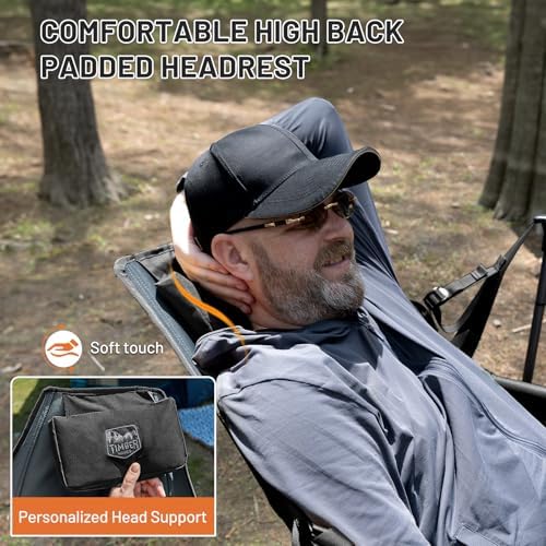 TIMBER RIDGE Hammock Camping Chair, Oversized Swinging Chair, 400lbs Load