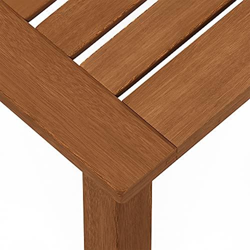 Furinno TIOMAN Outdoor Square Patio Table, Natural