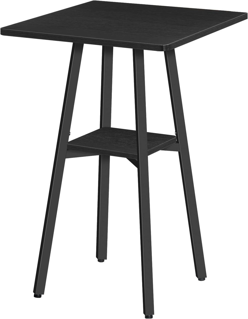 HOOBRO Bar Table, 2-Tier High Top Pub Table, Counter Height Table with Storag...