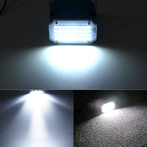 [2-Pack] JLPOW Halloween Mini White Strobe Light, Super Bright 36 LED Strobe ...