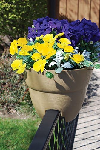 Bloomers Rail Picker Self-Watering Railing Planter Grow Box – 24" Weathe...