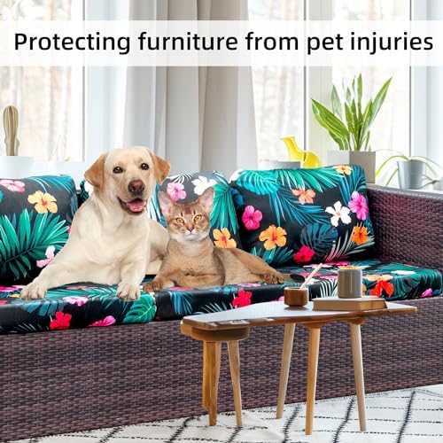 8 Pcs Outdoor Cushion Covers, Patio Sofa Cushion Covers Replacement