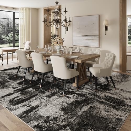 Area Rugs 8x10, Modern Abstract Machine Washable Rugs for Living Room Thin Ca...