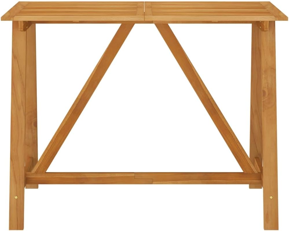 vidaXL Patio Bar Table 55.1"x27.6"x40.9" Solid Acacia Wood