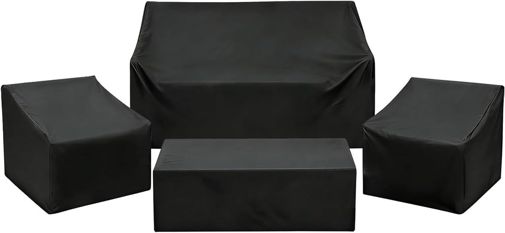 Patio Furniture Set Covers 4 Piece, 420D Oxford Waterproof with Drawstring, A...