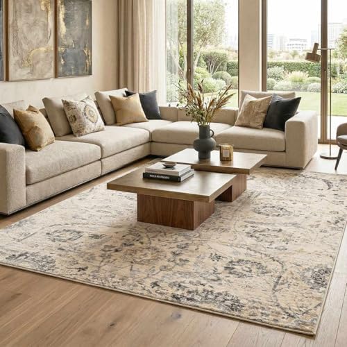 Hauteloom Obsidian Rustic Farmhouse Living Room Bedroom Dining Room Large Are...