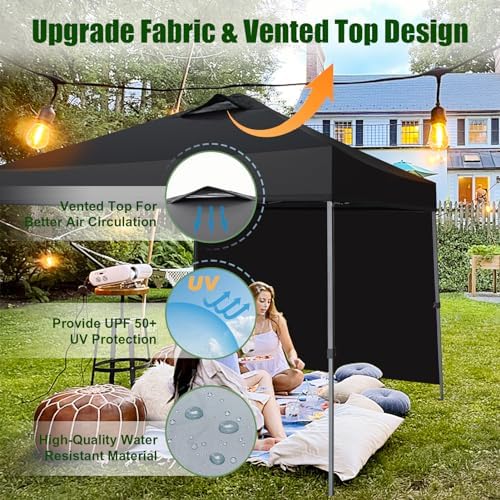 Eurmax USA NOMATTER ONE-Person Open&Close 10x10ft Pop Up Canopy Tent,Port...