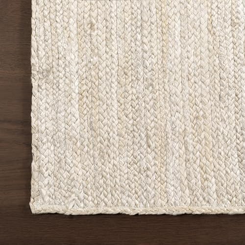 nuLOOM Rigo Off White Solid Flatweave Area Rug, 9' x 12'