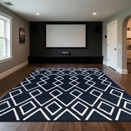 Soft Area Rug for Bedroom, 6x9Ft Moroccan Rugs for Living Room, Geometric Non...