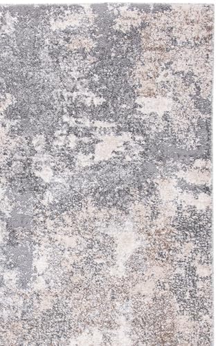 SAFAVIEH Aston Collection X-Large Area Rug - 12' x 18', Light Grey &a...