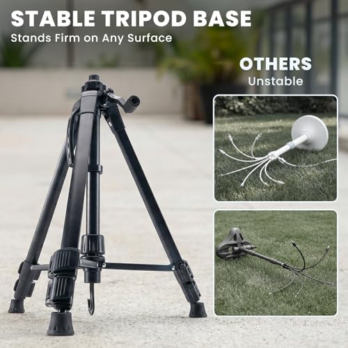 HOMENOTE Standing Misters for Outside Patio, 4.8FT Adjustable Height