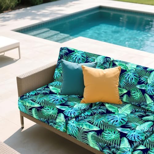 8Pcs Patio Cushion Covers Stretch Outdoor Furniture Protector Slipcovers
