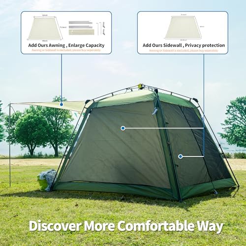 Pop Up Screen House Gazebo 8.2'x8.2'x75'' – Instant Portable ...
