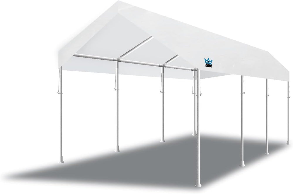 King Canopy Hercules 10-Feet by 20-Feet, 2-Inch Hammertone Steel Frame w/Butt...