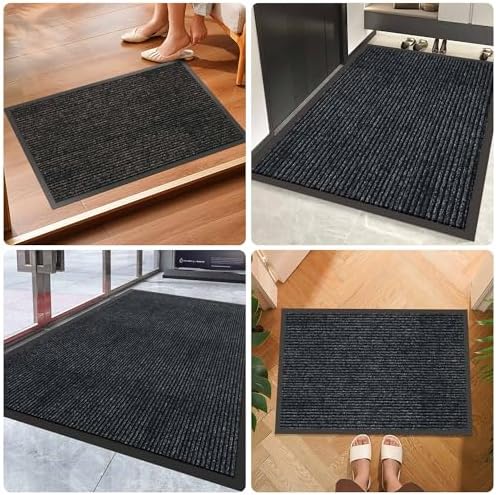 Front Door Mat Outside Entrance, Dirt Trapper Doormat 48" x 24"