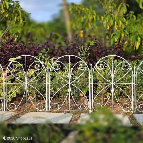 ShopLaLa Decorative Garden Fence (10 Panels) 12.5inx16.5in Animal Barrier