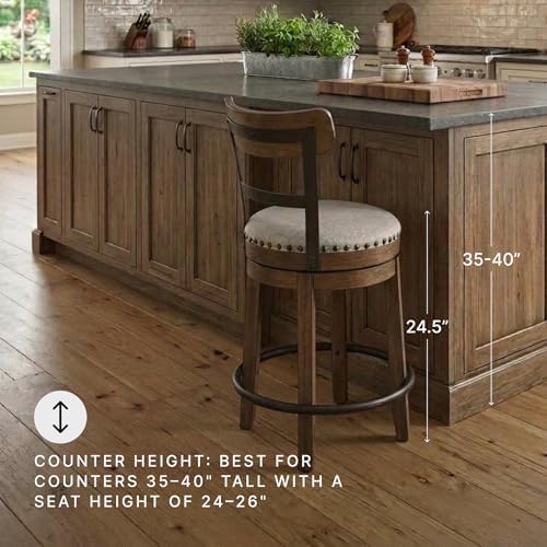 Signature Design by Ashley Valebeck Counter Height Bar Stool, Brown