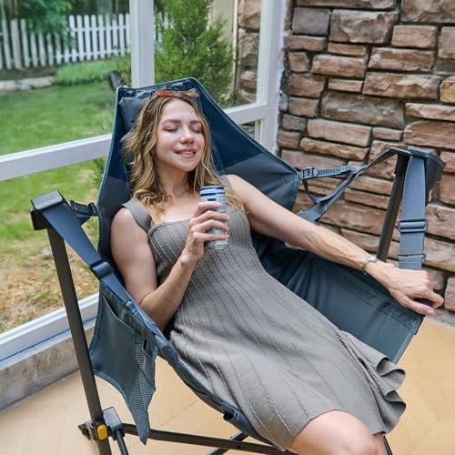 TIMBER RIDGE Hammock Camping Chair with Adjustable Backrest, Heavy Duty Foldi...