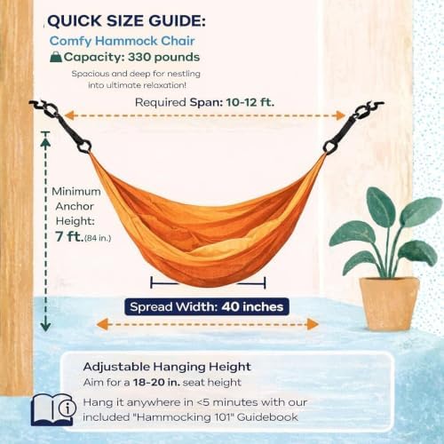 Yellow Leaf Hammocks - Big Sur Signature Hanging Chair Hammock