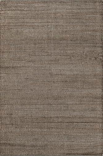 nuLOOM Elfriede Charcoal Solid Flatweave Area Rug, 5' x 8'