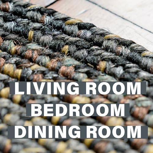 Homespice Black Forest Braided Area Rugs for Country Decor 8x10'
