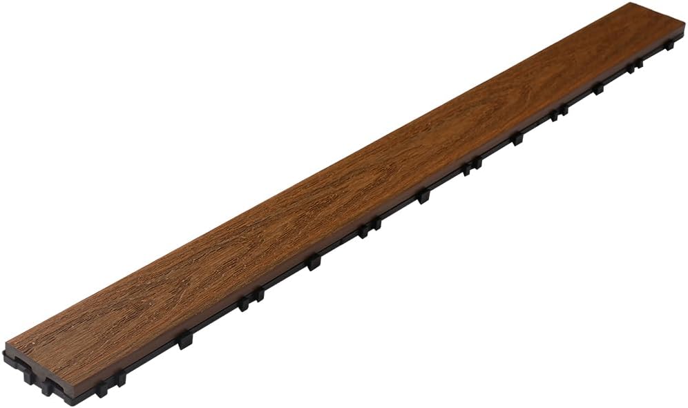 NewTechWood UltraShield Naturale 3 in. x 3 ft. Quick Composite Single Slat De...