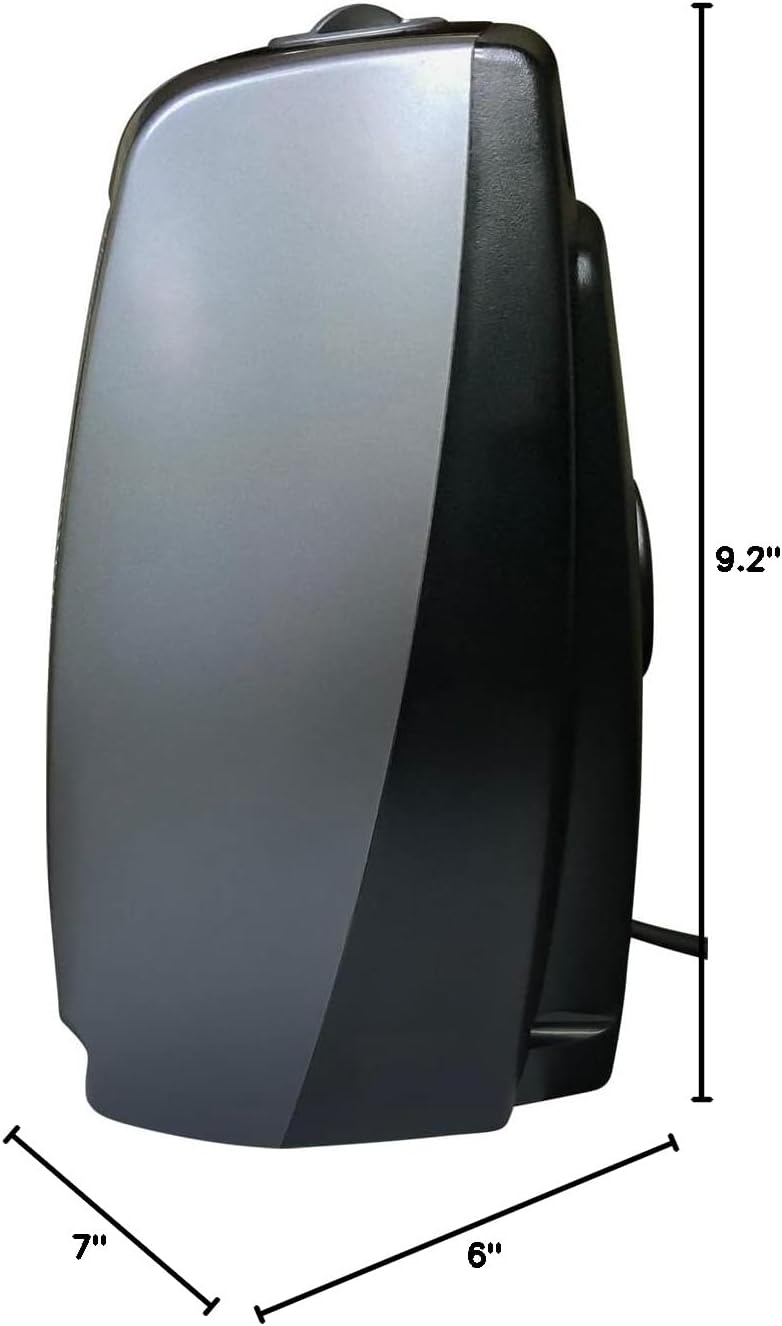 Lasko Portable Indoor Ceramic Space Heater - 9” - 754201 - Dark Gray