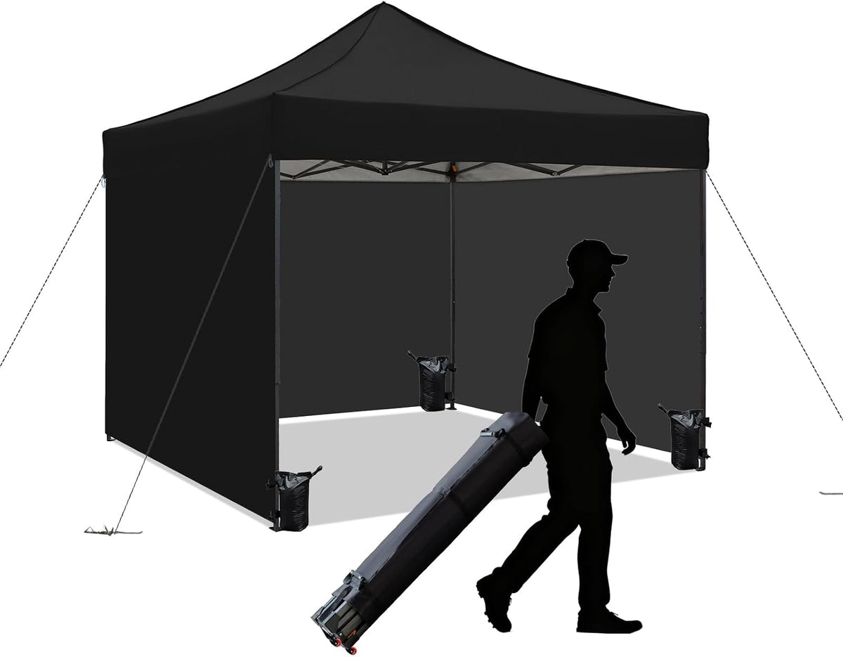 10x10 pop up canopy tent with sidewalls,heavy duty, main product view