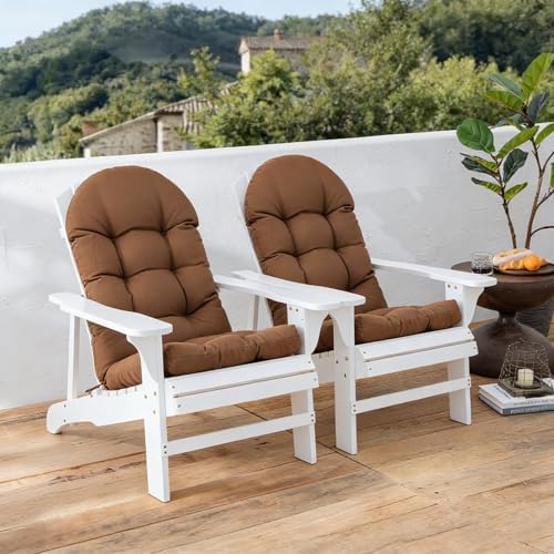 Enipate Weather Resistant Cushions for Adirondack Chair High Back Indoor Outd...