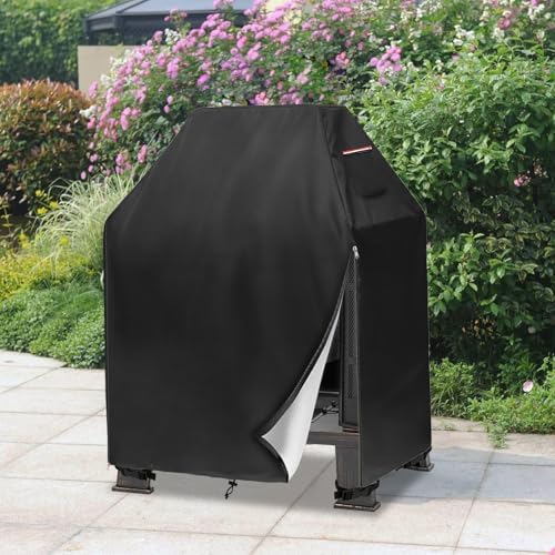 Outdoor Fireplace Cover,Heavy Duty 600D Waterproof Square Chimineas Fireplace...