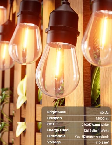 Svater Outdoor String Lights 105 FT Outside Waterproof Commercial Grade ETL