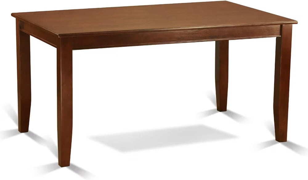 East West Furniture DUNO7-MAH-W 7 Piece Dining Set Consist of a Rectangle Sol...
