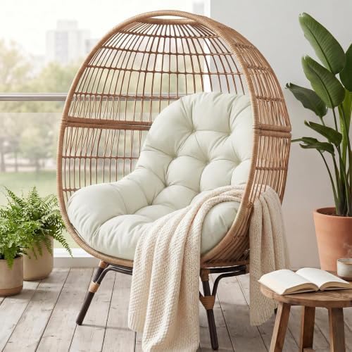 Outdoor Egg Chair Cushion Replacement, Waterproof Hanging Chair Cushion with ...
