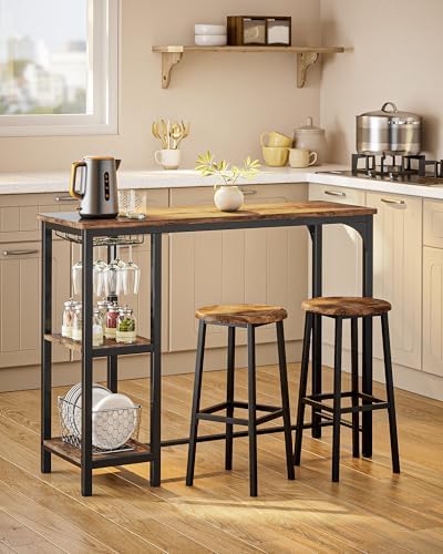 Qsun 3-Piece Bar Table Set for 2