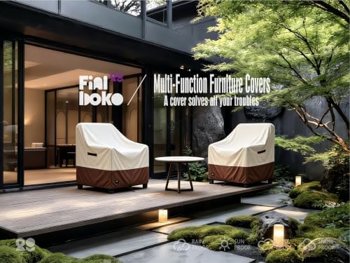 Patio Chair Covers 2 Pack,30Wx34Dx38H inches Outdoor Chair Covers,100% Waterp...