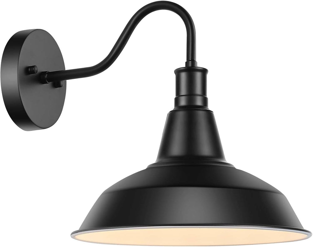 LOEHINLE ﻿Industial Outdoor Gooseneck Wall Sconces, Vintage Wall Mount Light ...