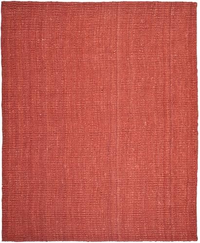 SAFAVIEH Area Rug 10x14 - Natural Fiber Collection - Large - Rust, Handmade J...