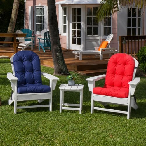 Outdoor Adirondack Chair Cushions Set of 2, Waterproof Patio Rocking Chair Cu...