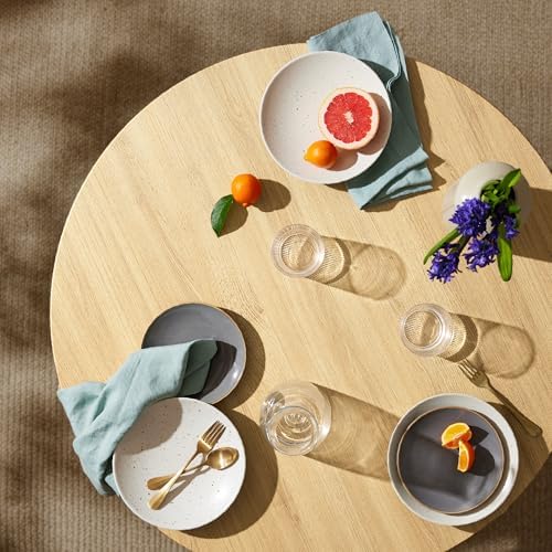 Best Choice Products Round Dining Table 35.5”, Mid-Century Modern Kitchen Tab...