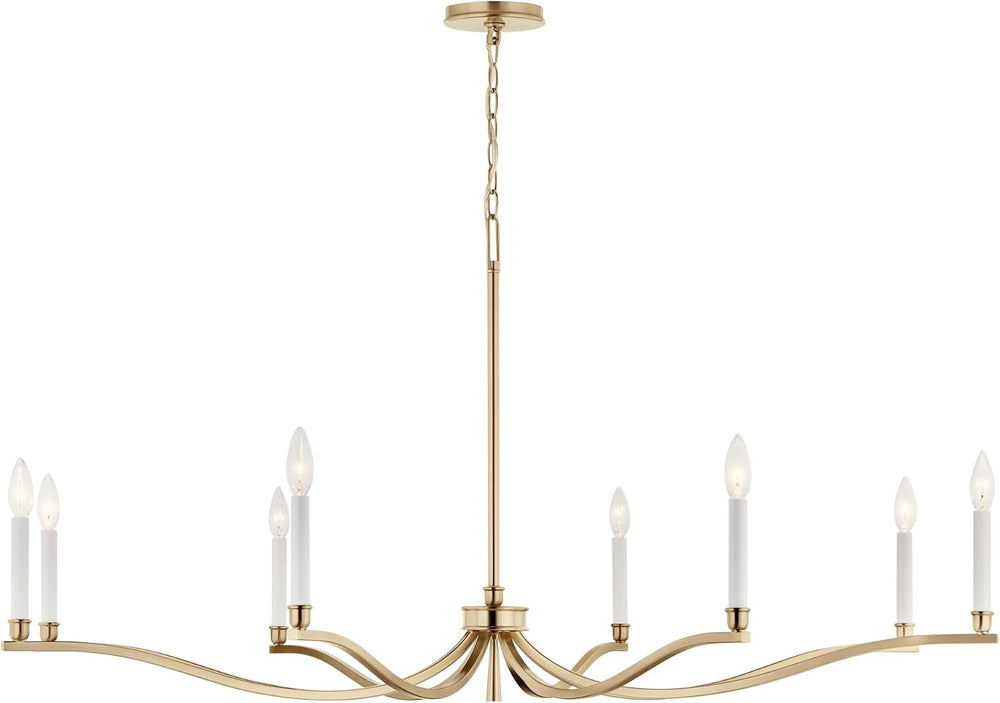 Kichler Malene 8-Light Chandelier, Champagne Bronze