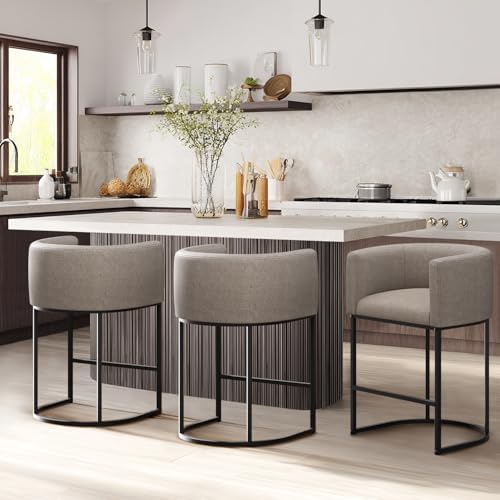 Counter Height Bar Stools Set of 2, 24 Inch Seat Height Barstools for Dining ...