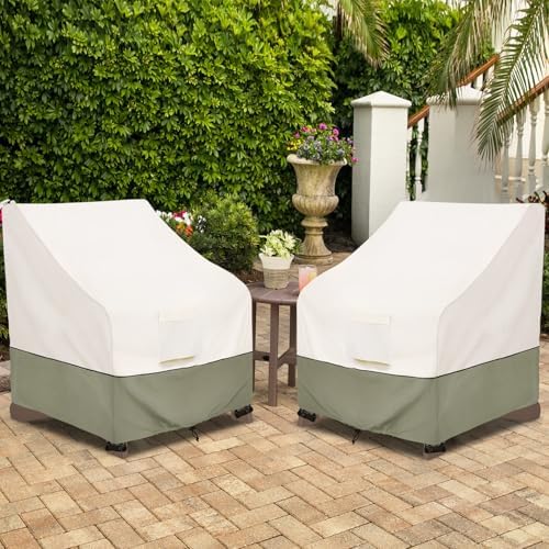 Waterproof 2 Pack Patio Adirondack Chair Cover for Outdoor Chair Size Up to 3...