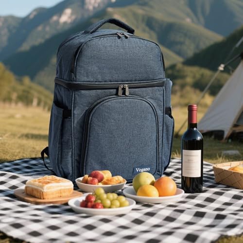 Vogano Picnic Backpack & Accessories – Insulated Picnic Set for 2 Person ...