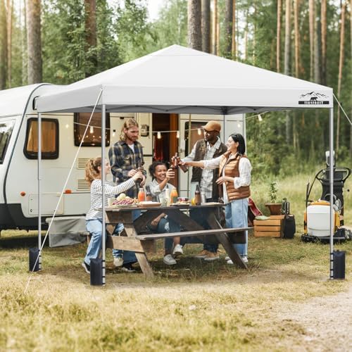 10x10ft Pop Up Canopy Tent - Instant Shelter, Easy Outdoor Sun Shade for Even...