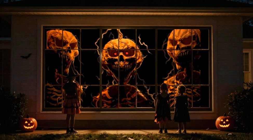 Night of Pumpkins Halloween Window Projection Video on USB - HD Quality - 16 ...