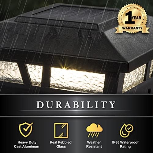 Classy Caps Oxford Solar Post Cap - Fits 6"x6", 5.5"x5.5"...