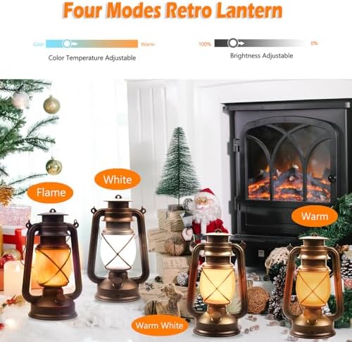 Marlrin USB Rechargeable Lanterns 2 Pack with Remote Control 4 Modes Lights