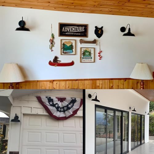BRIGHTESS Bathroom Light Fixtures,Black Vanity Light, Decor Barn Light,E26 Fa...